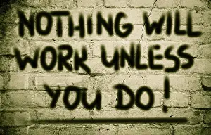 Framed Print : Nothing Will Work Unless You Do Print Framed Print : Nothing Will Work Unless You Do Print