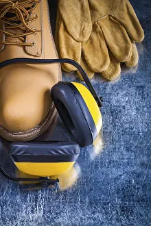 Protective Clothing Prints: Working boots protective gloves