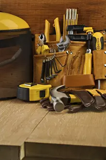 Deserted Building Site Prints: Working tools