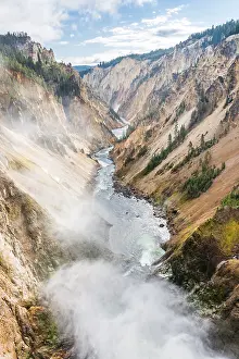 Yellowstone River Gorge Prints: Yellowstone River flows through Gorge