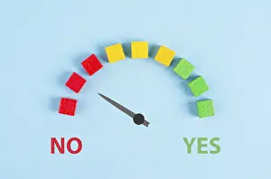 Empty Desert Landscape Prints: Yes and no loading bar, making a decision