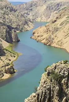 Rocky Cliff Scenery Prints: Zrmanja