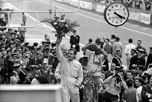 Graham Hill Prints: Le Mans 1963 Print: A photograph of Graham Hill on the podium