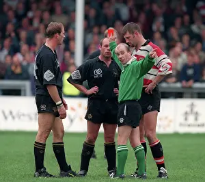 Premiership Prints: Print of Wasps v Gloucester Premiership Rugby Union match on 6/10/1996