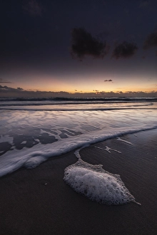 Long Exposure Coastal Shots Prints: Breakers on the North Sea beach