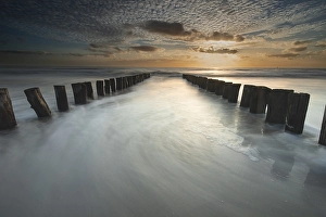 European Seascape Prints: Breakers on the North Sea beach
