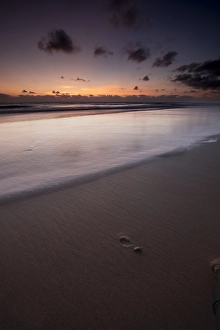 Long Exposure Beach Photos Prints: Breakers on the North Sea beach