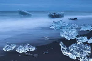 Long Exposure Beach Photography Prints: Diamond Beach