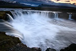 Europe River Landscapes Prints: Godafoss