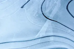 January Prints: IJs Print: Air bubbles under ice