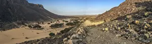Rock Formations In Africa Prints: Landsape of Mauritania