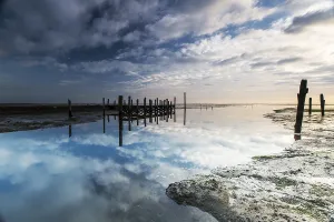 Salt Marsh Landscape Photography Prints: Port de Cocksdorp