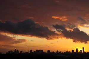 Netherlands Evening Landscape Prints: Rotterdam