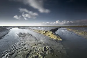 Low Tide Netherlands Prints: Tide changes at Schiermonikoog