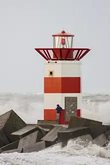 North Sea Waves Prints: Vuurtoren, Lighthouse