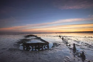 Europe Coastal Scenery Prints: Wierumerwad, Waddenzee
