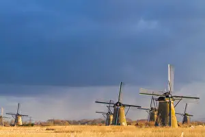 UNESCO World Heritage Site Netherlands Prints: Windmills at Kinderdijk
