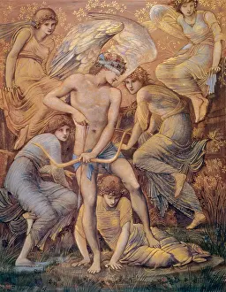 Pre Raphaelite Painting Prints: Cupid's Hunting Fields
