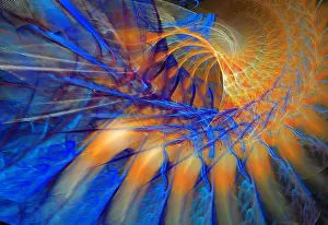 Abstract Fractals Prints: Fractal Flame