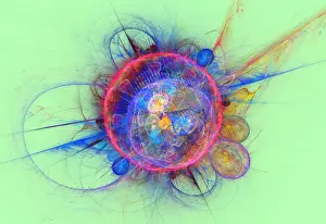 Digital Abstract Artwork Prints: Fractal Flame