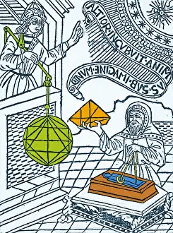 Male Mathematician Portrait Prints: Medieval Mathematicians