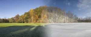 Scenic Countryside Views Prints: Composite of Fall and Winter