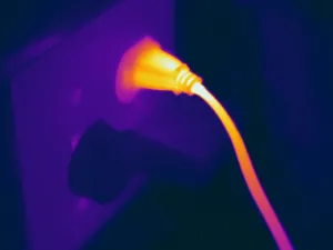 Thermography Images Prints: Resistive Heating of a Wire