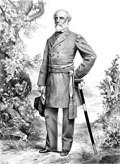 Robert E Lee Prints: Robert E. Lee, Confederate Army Commander