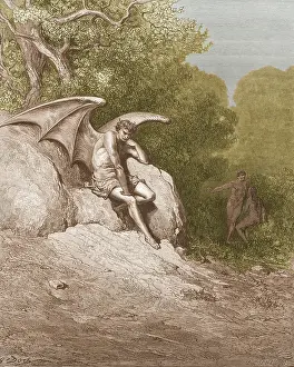 Paradise Lost Artwork Prints: Satan, by Dore