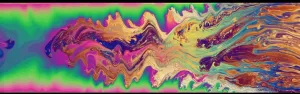 Soap Bubble Oily Surface Print
