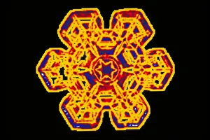 Crystal Ice Structure Prints: Snowflake