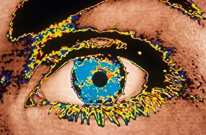 Colorful Female Portraits Prints: Woman's Eye
