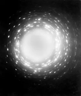 Electron Microscope Images Prints: X-Ray Diffraction Polyethylene Crystals