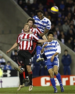 Andre Bikey out jumps the Sheffield Utd defence to win the ball Andre Bikey out jumps the Sheffield Utd defence to win the ball