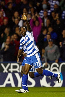 Andre Bikey salutes the crowd after scoring Andre Bikey salutes the crowd after scoring
