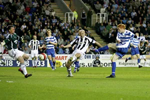 Dave Kitson beats Steve Harper in the Newcastle goal Dave Kitson beats Steve Harper in the Newcastle goal