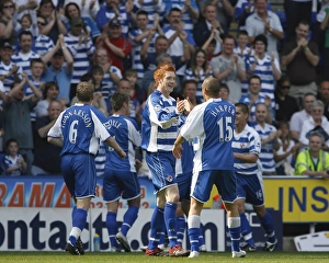 Dave Kitson & James Harper celebrate Stephen Hunts goal against Fulham Dave Kitson & James Harper celebrate Stephen Hunts goal against Fulham