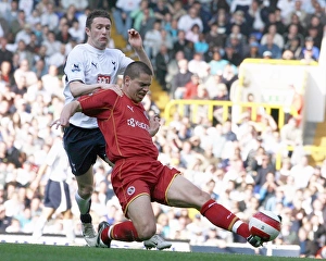Ivar Ingimarsson under pressure from Robbie Keane Ivar Ingimarsson under pressure from Robbie Keane