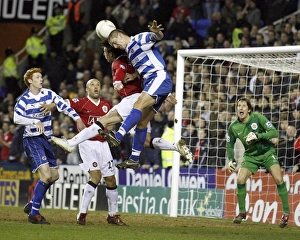 Ivar Ingimarsson rises above the Manchester United defence Ivar Ingimarsson rises above the Manchester United defence