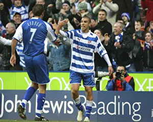 James Harper & Glen Little celebrate Anton Ferdinands own goal James Harper & Glen Little celebrate Anton Ferdinands own goal