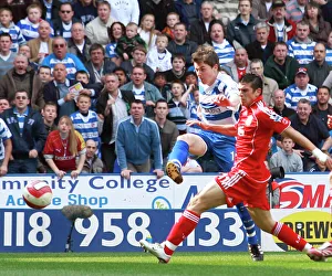John Oster fires in a shot against Liverpool John Oster fires in a shot against Liverpool