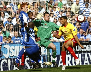 Leroy Lita spins to see his shot go wide of the far post Leroy Lita spins to see his shot go wide of the far post