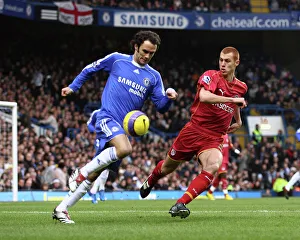 Steve Sidwell chases down Ricardo Carvalho as he tries to clear the ball Steve Sidwell chases down Ricardo Carvalho as he tries to clear the ball