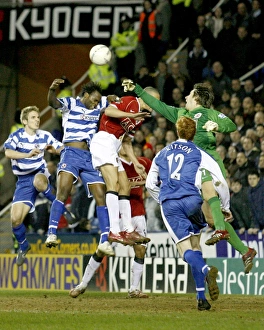 Van Der Sar under pressure from Kitson, Bikey and Doyle Van Der Sar under pressure from Kitson, Bikey and Doyle