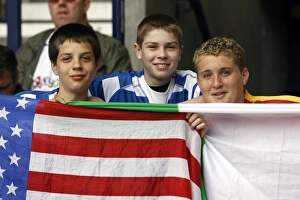 Young Royals fans show their support for the American and Irish players Young Royals fans show their support for the American and Irish players
