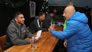 Season 2019 20 Collection: 2019/20 Season: Brighton & Hove Albion FC Players Neal Maupay, Dale Stephens, Aaron Connolly