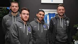 Season 2019 20 Collection: 2019/20 Season: Player Signing Session with Neal Maupay, Dale Stephens, Aaron Connolly