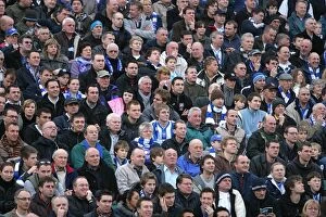 Images Dated 19th February 2007: Brighton & Hove Albion vs. Nottingham Forest: A Sea of Passionate Fans - 17.02.06