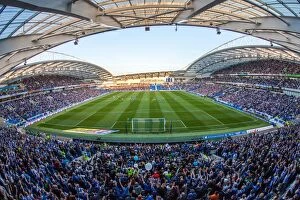 The Amex Stadium Collection: Brighton and Hove Albion vs Sheffield Wednesday: Tense Play-Off Showdown at The Amex Stadium