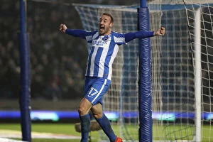 Images Dated 10th March 2017: Intense Championship Showdown: Brighton and Hove Albion vs. Derby County (10th March 2017)